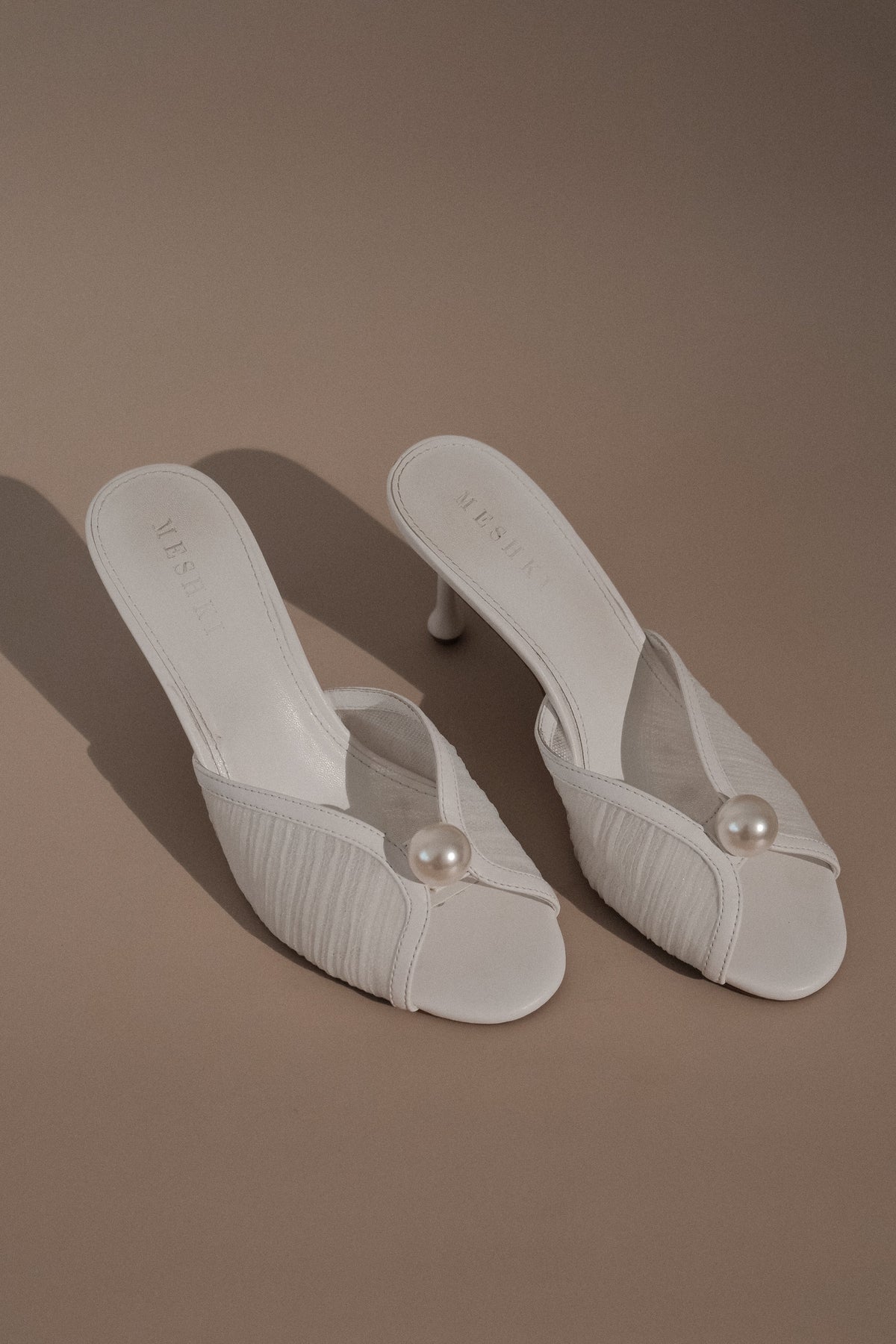 Reena İnci Örgü Terlik - Fildişi