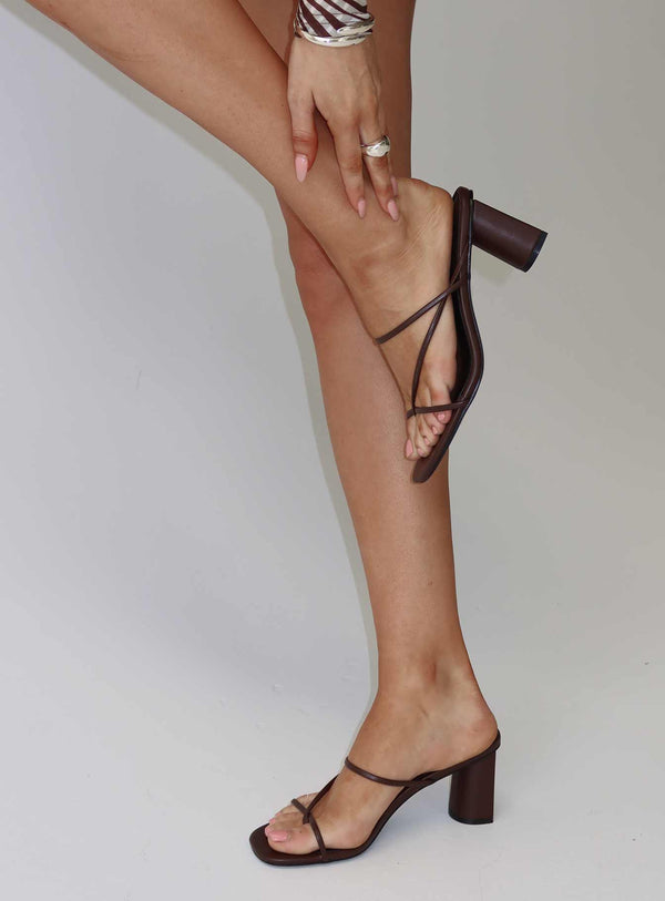 Becka Heels Çikolata